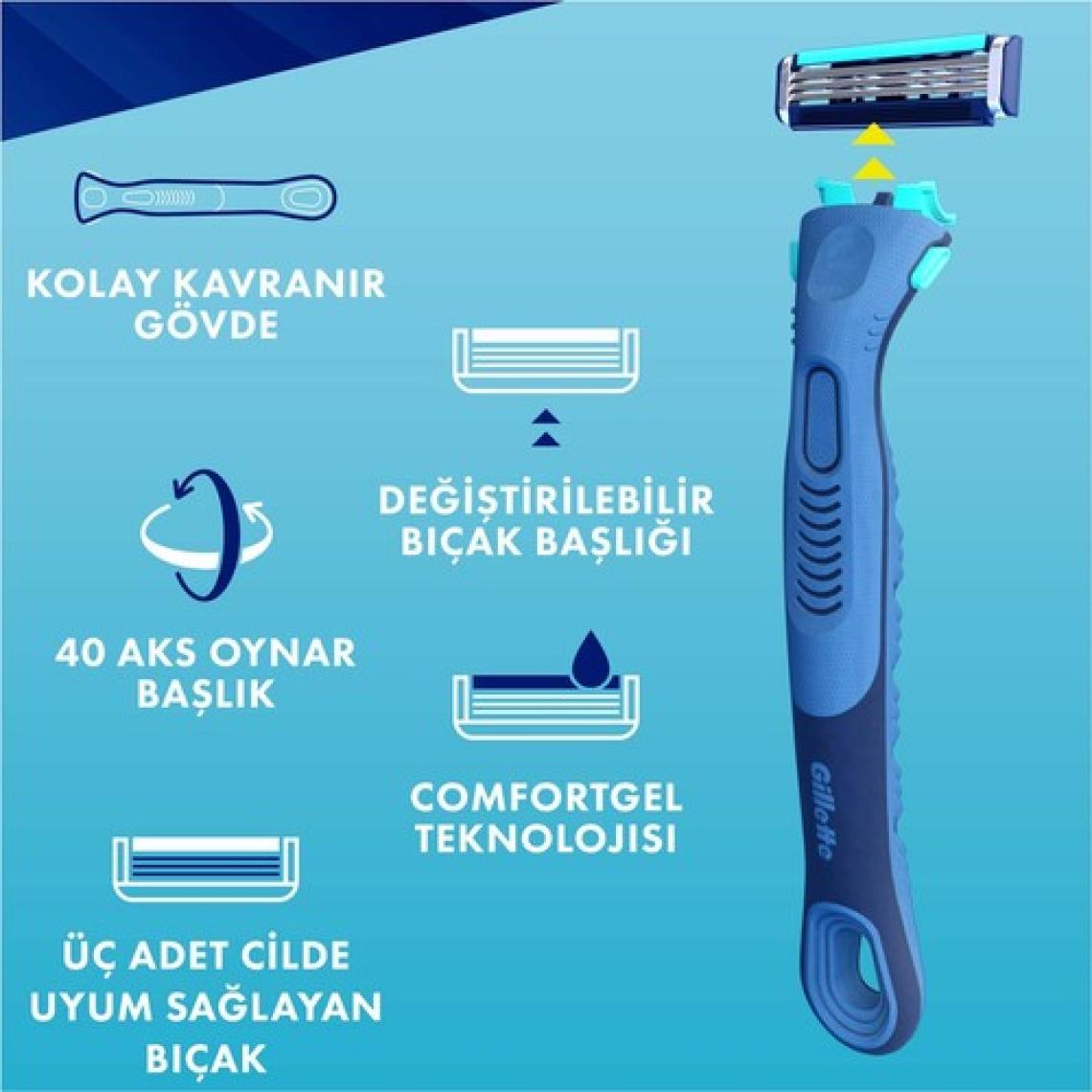 Gillette Sensor3 Yedek Tıraş Bıçağı 8 Adet