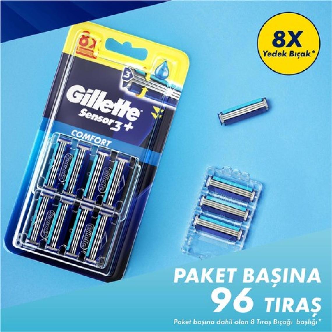 Gillette Sensor3 Yedek Tıraş Bıçağı 8 Adet