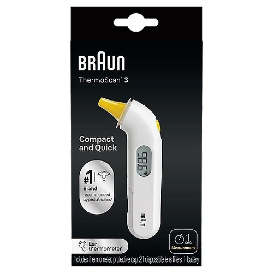 Braun IRT3030 Kulaktan Ateş Ölçer - Hızlı, Doğru ve Ergonomik Tasarım Özellikleri