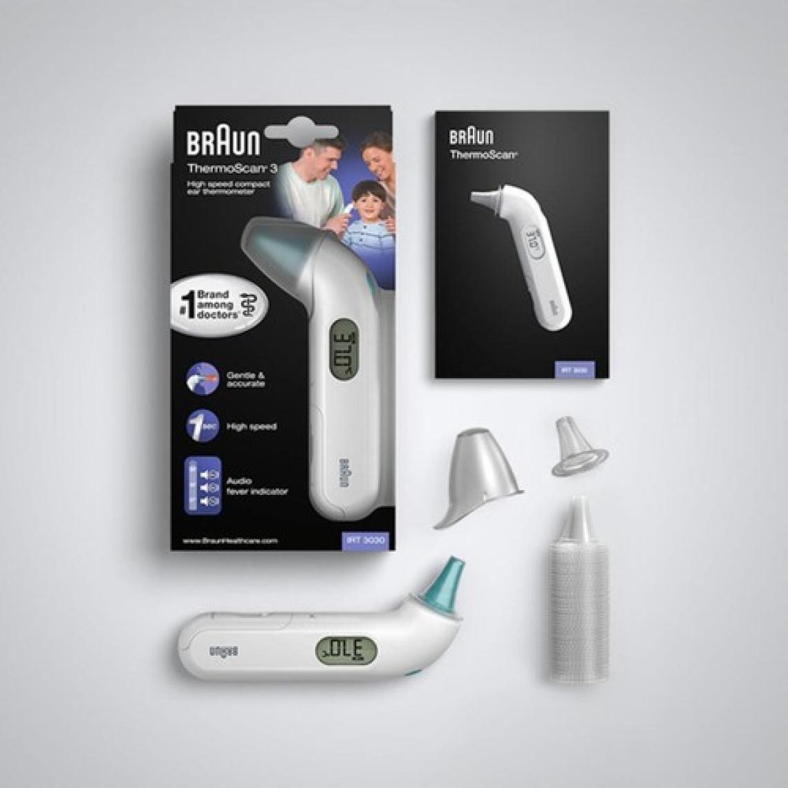 Braun IRT3030 Kulaktan Ateş Ölçer - Hızlı, Doğru ve Ergonomik Tasarım Özellikleri