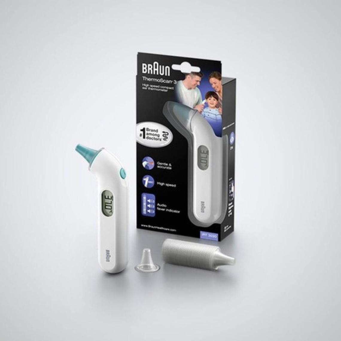 Braun IRT3030 Kulaktan Ateş Ölçer - Hızlı, Doğru ve Ergonomik Tasarım Özellikleri