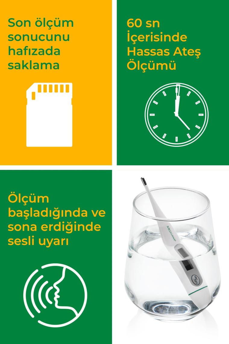 Dijital Koltuk Altı Derece Ateş Ölçer