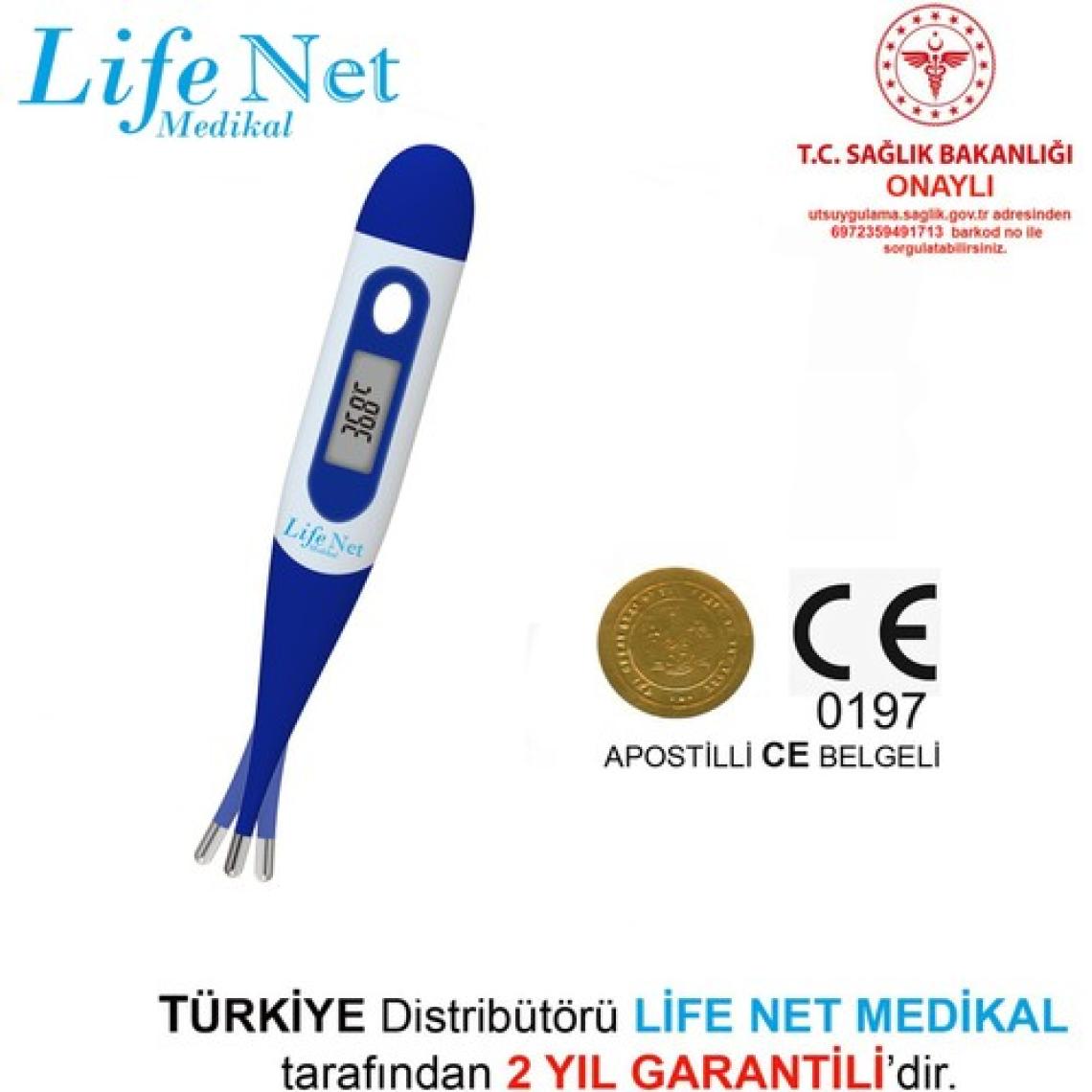 Life Net Medikal Koltuk Altı Ateş Ölçer Esnek Uclu  JA-12B