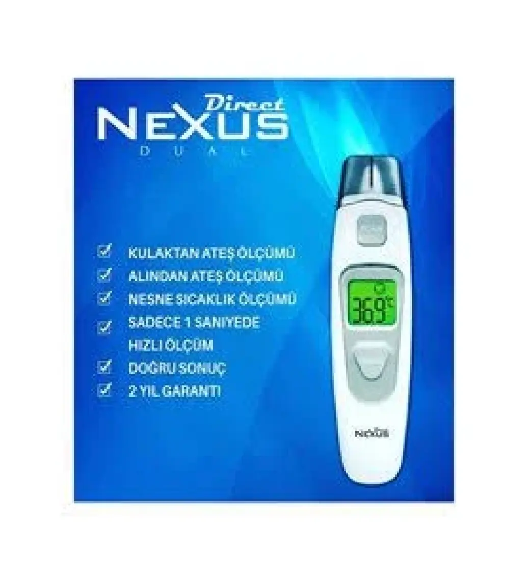 Direct Nexus Dual Kulaktan ve Alından Ateş Ölçer