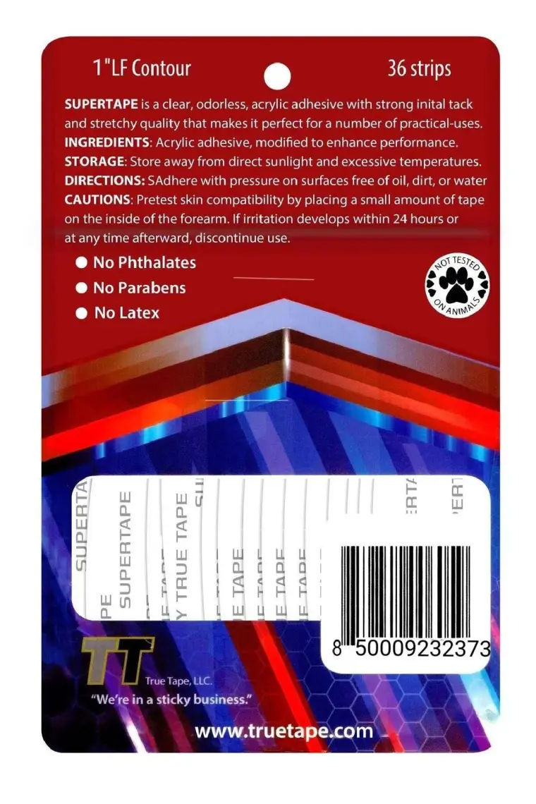 True Tape Supertape Protez Saç Bandı Oval 1''lf (2,5 cm x 7.5 cm) 36 Adet