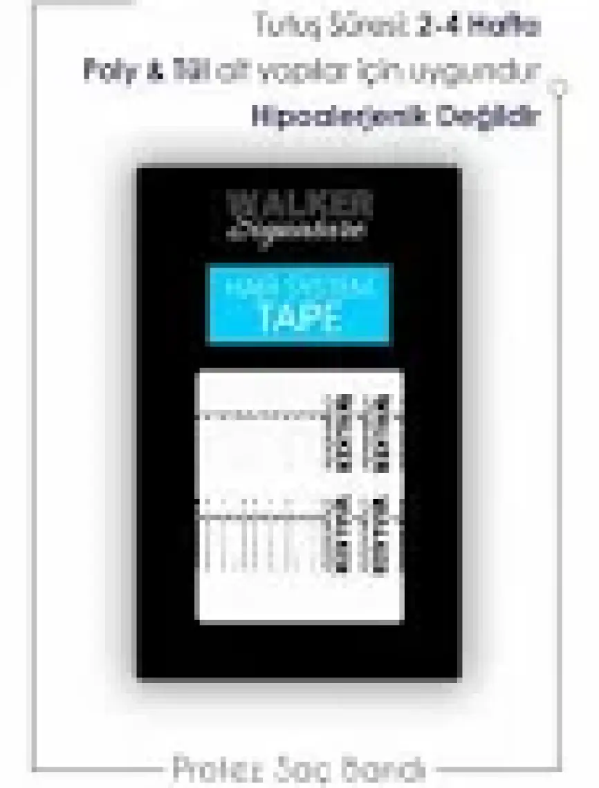 Walker Signature Tape Protez Saç Bandı Düz (''1 x 3'' - 2.5cm x 7.5cm) 36 Adet