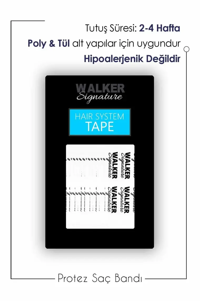 Walker Signature Tape Protez Saç Bandı Düz (''1 x 3'' - 2.5cm x 7.5cm) 36 Adet