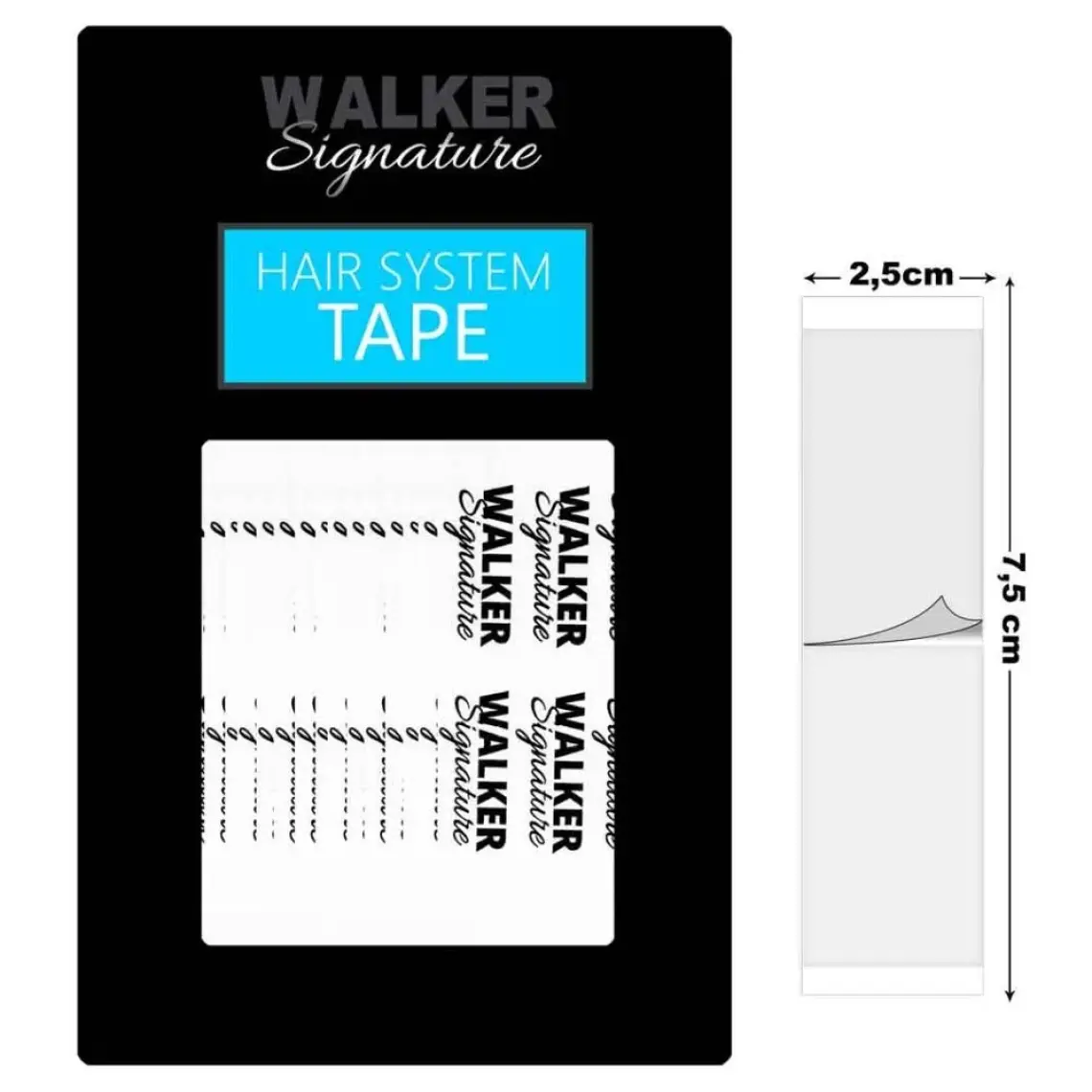 Walker Signature Tape Protez Saç Bandı Düz (''1 x 3'' - 2.5cm x 7.5cm) 36 Adet