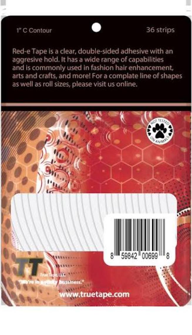 True Tape Red-E Tape™ Protez Saç Bandı 1" C (2,5cm x 7,5cm)