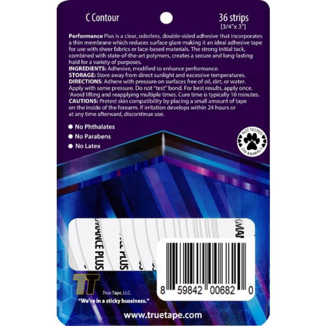 True Tape Performance Plus Protez Saç Bandı Oval (C - 2,0cm x 7.5cm) 36 Adet