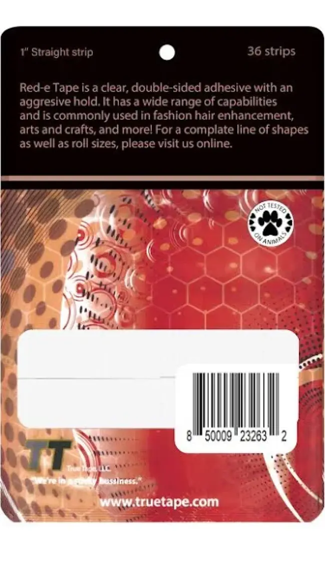 True Tape Red-E Tape™ Protez Saç Bandı 1" x 3" (2,5cm x 7,5cm)