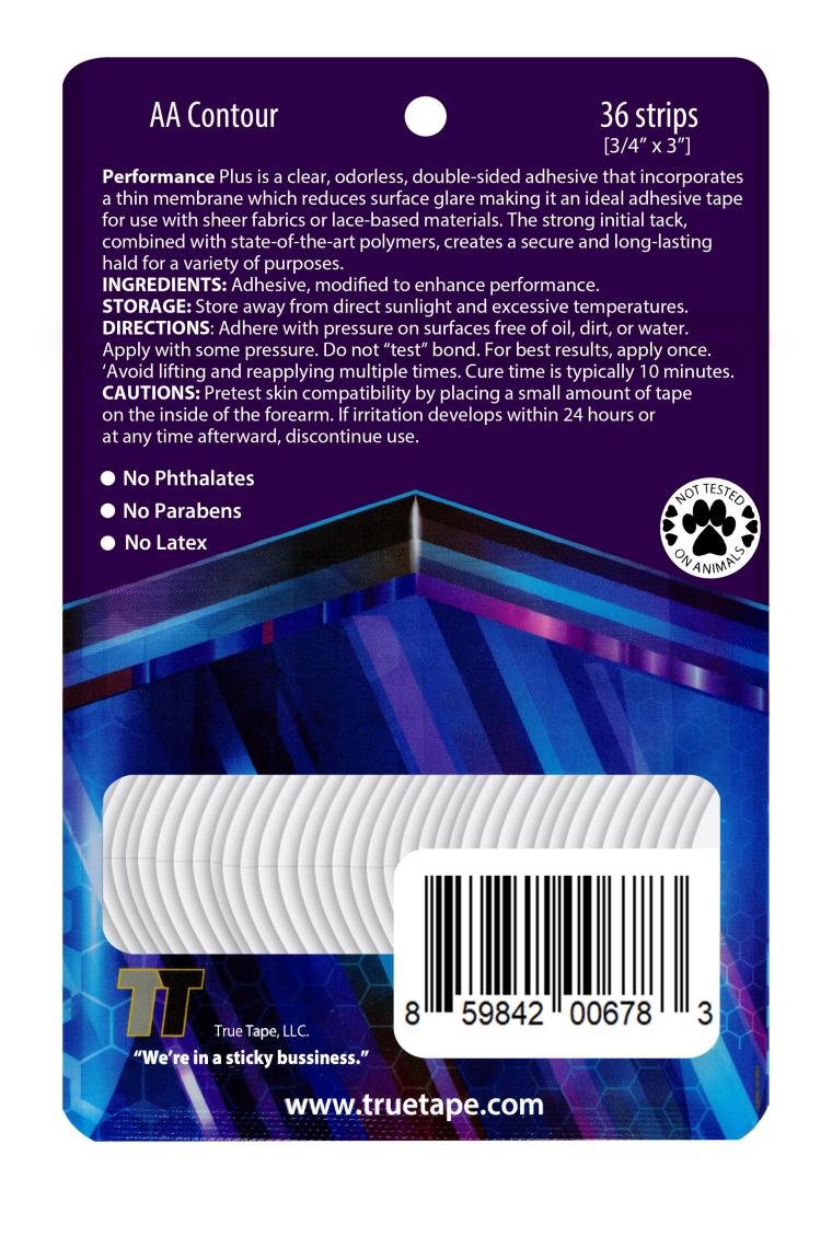 True Tape Performance Plus Protez Saç Bandı Oval (Aa - 2,0cm x 7.5cm) 36 Adet