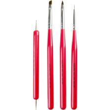 Nascita Nail Art Tırnak Süsleme Fırça Seti 4'lü - 07