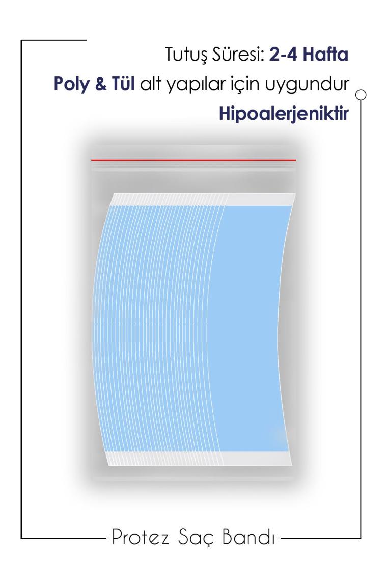 Walker Tape Lace Front™ Protez Saç Bandı Oval ''C″ (2,0 x 7,5 cm) 36 Adet
