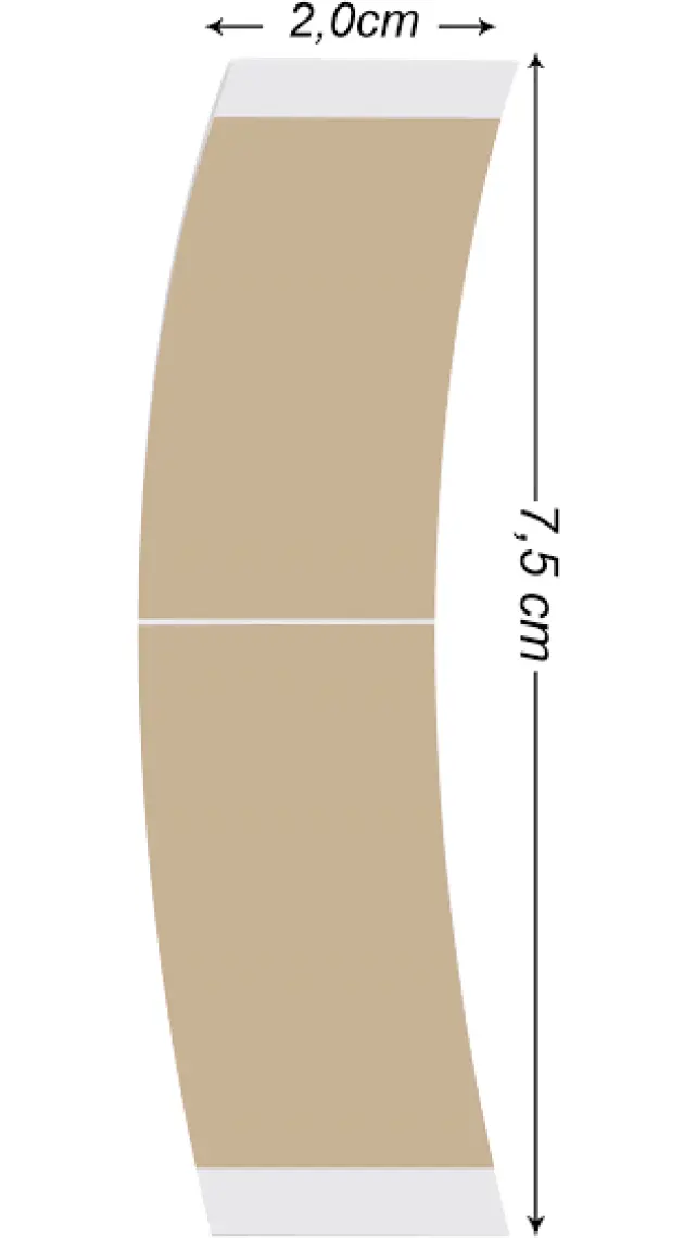 Walker Tape Natural Hold™ Tape Protez Saç Bandı Oval ''c'' (2.0cm x 7,5cm) 36 Adet