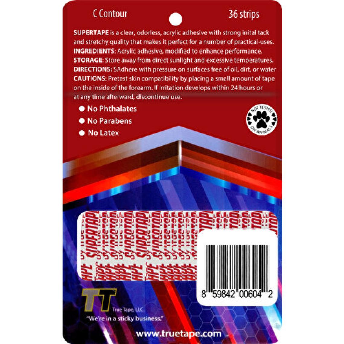True Tape SUPERTAPE Protez Saç Bandı Oval (''C'' - 2cm x 7.5cm) 36 Adet