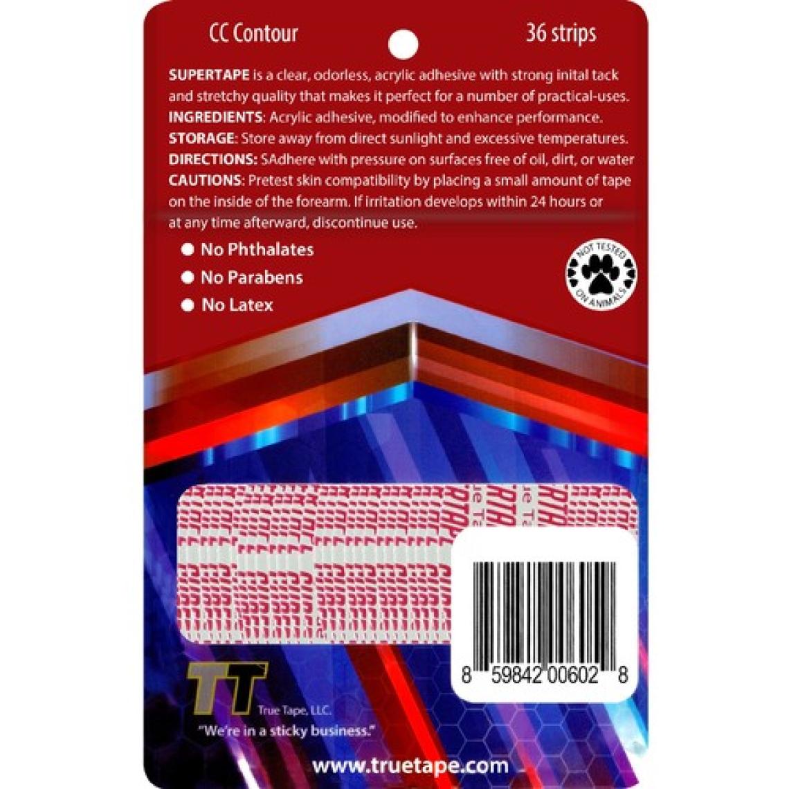True Tape SUPERTAPE Protez Saç Bandı Oval (''CC'' - 2cm x 7.5cm) 36 Adet
