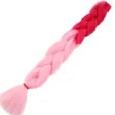 Esperer Afrika Örgüsü Ve Rasta Için Sentetik Ombreli Saç - Koyu Pembe / Açık Pembe