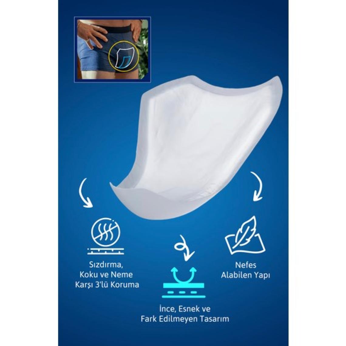 Tena Men Level 3 - Erkek Mesane Pedi - 5 Damla - 16’lı 6 Paket
