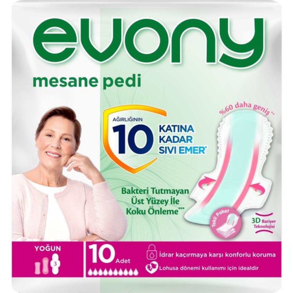 EVONY Günlük Mesane Pedi Yoğun 30 Adet (3Pk*10)