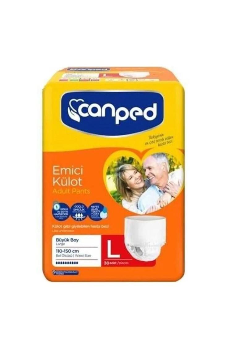Canped Emici Külot Büyük Boy L Beden 30'lu Yetişkin Hasta Bezi