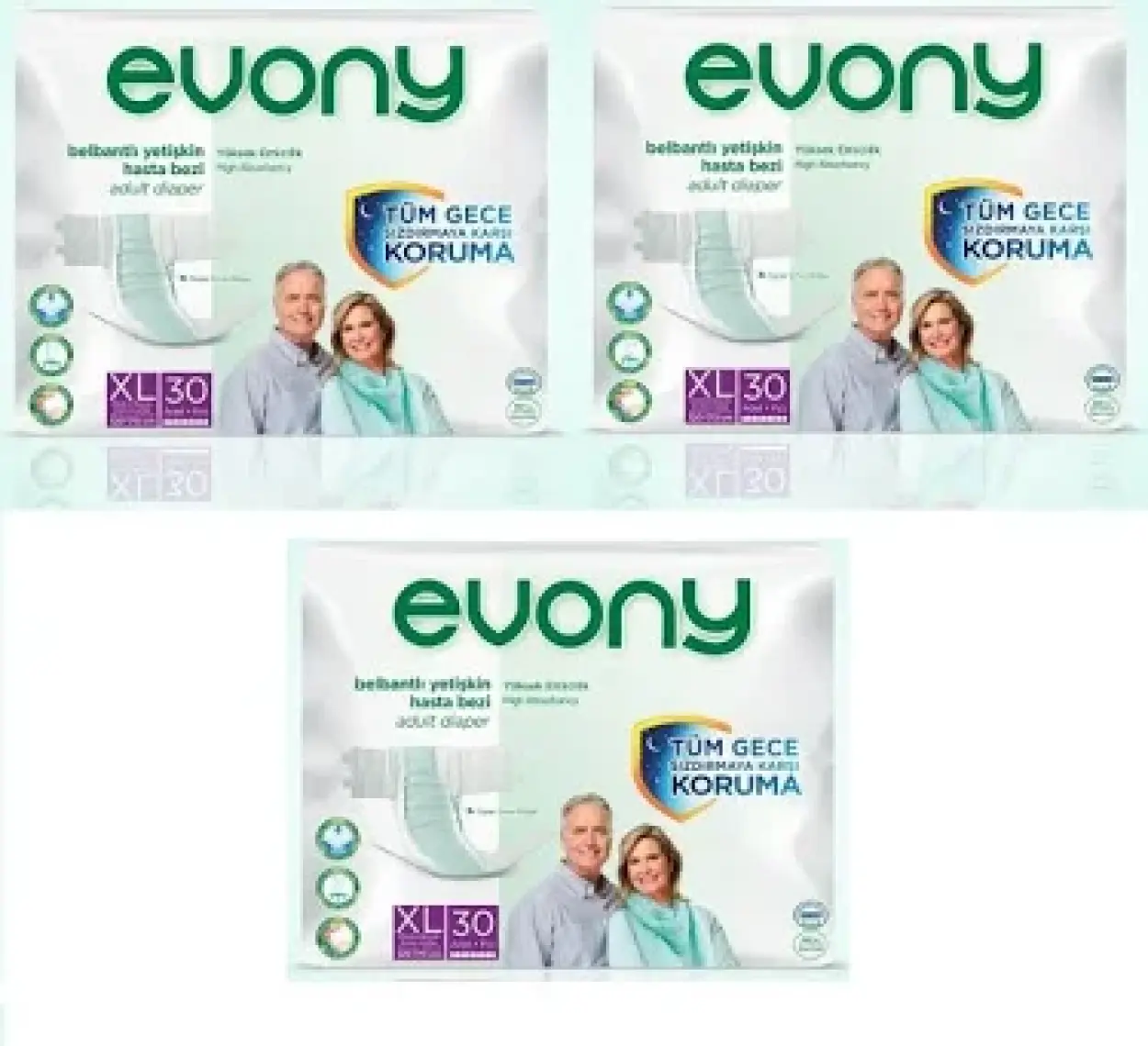 EVONY Yetişkin Bezi X-Large 30'Lu