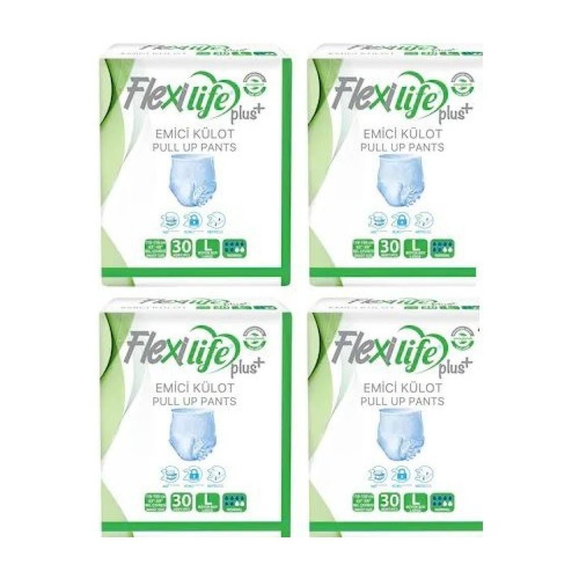Flexilife Plus Emici Külot Büyük Boy Large Hasta Bezi 30'lu x 4