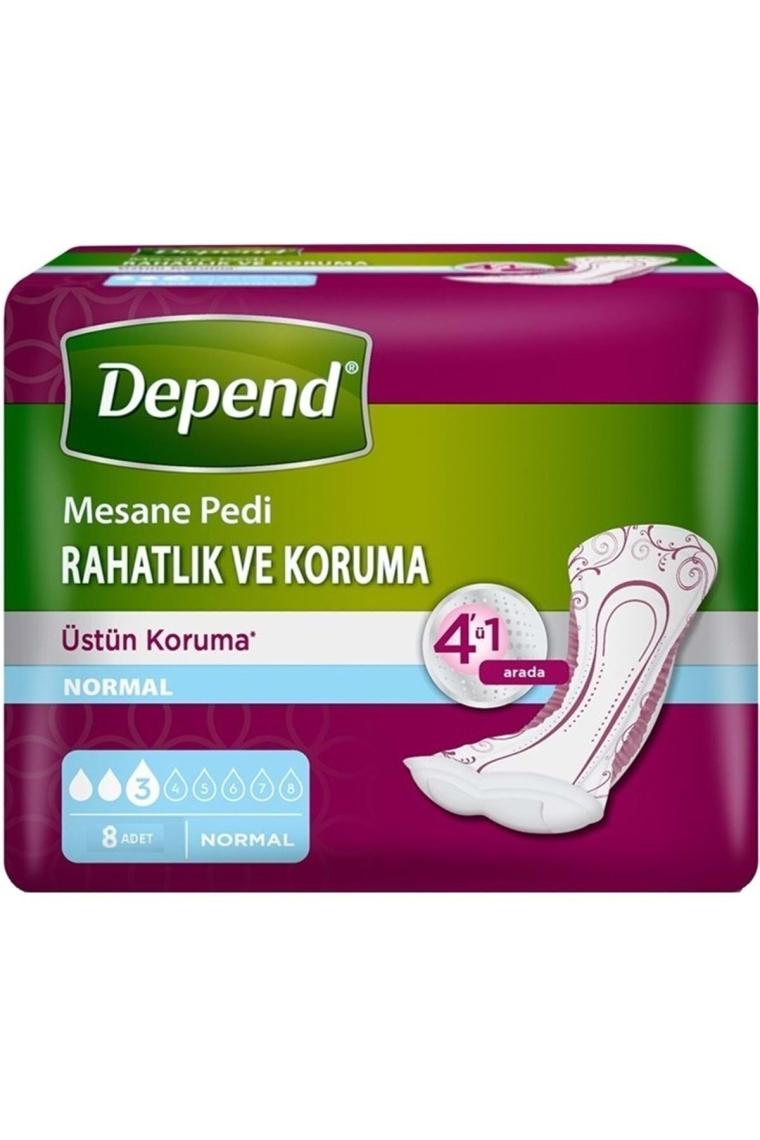 STD Depend Mesane Pedi Normal Rahatlık ve Koruma 48 Adet (6PK*8) ( TEKLİDİR )