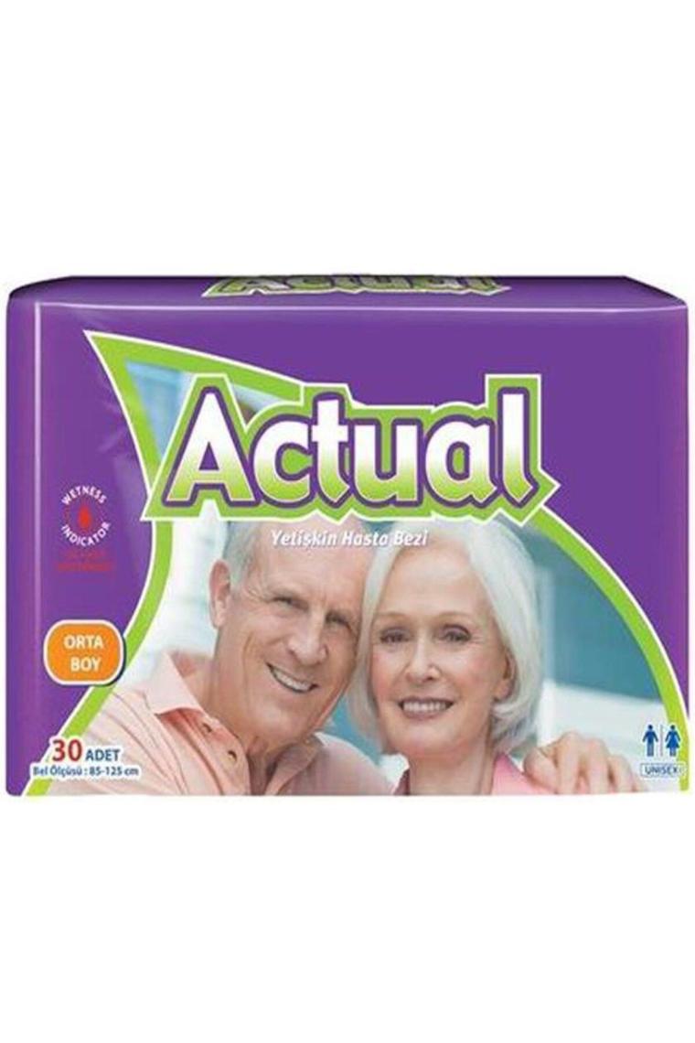 2'li Medium Beden Orta Boy Yetişkin Hasta Bezi 30x2 (60 Adet)