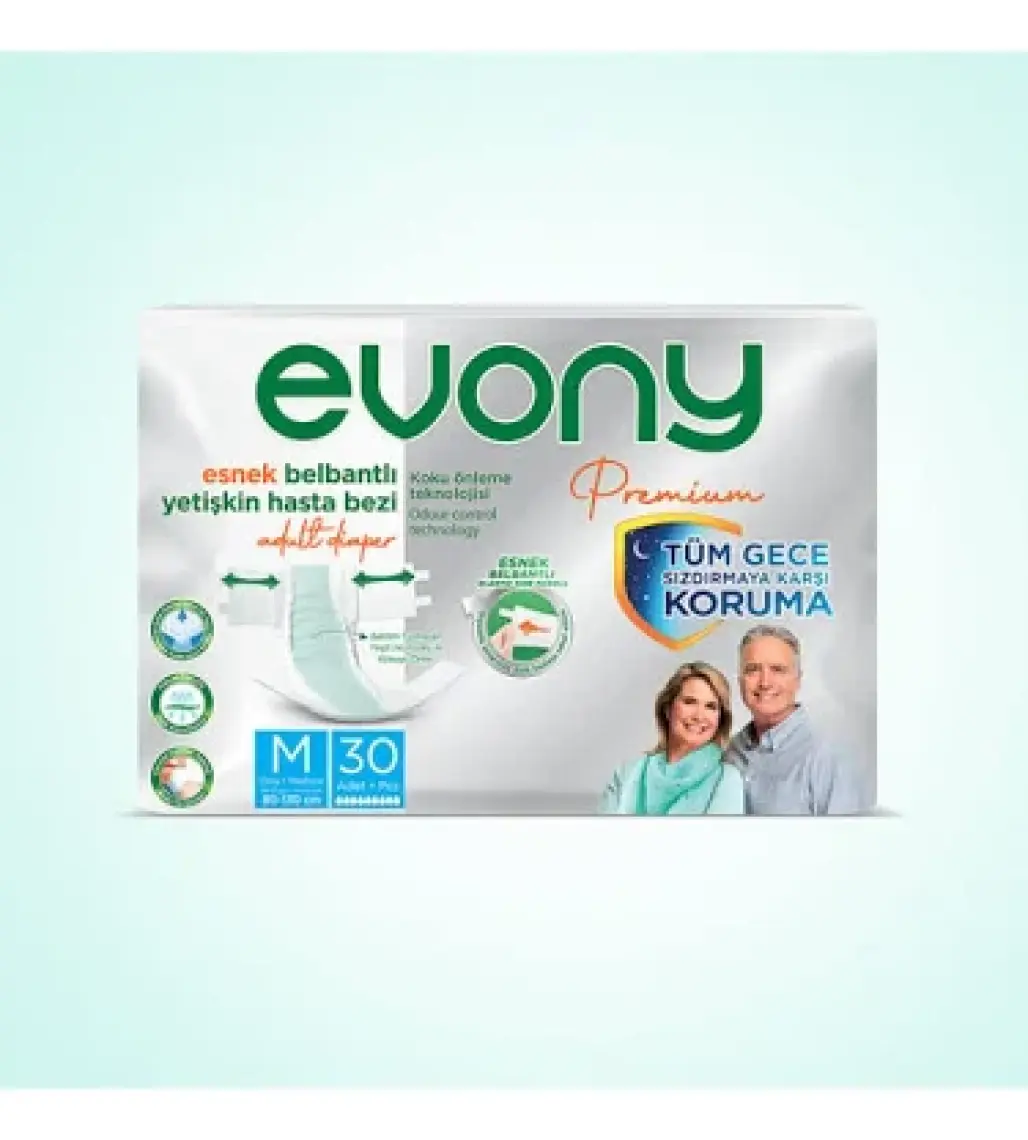 EVONY Premium Yetişkin Bezi Medium 30 Adet