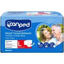 Belbantlı Tekstil Yüzeyli Hasta Bezi Büyük Boy Large 30 Lu