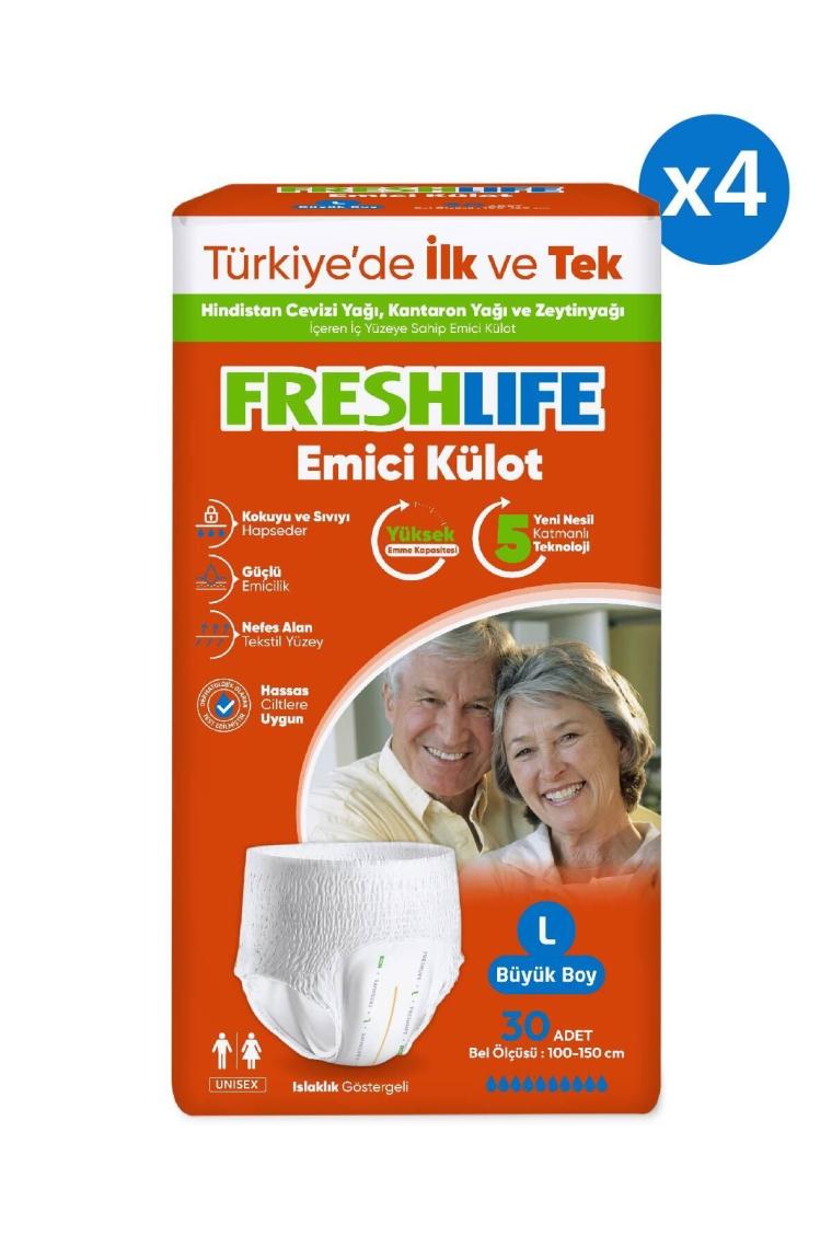 Large Emici Külot 30’lu 4 Paket (120 Adet)