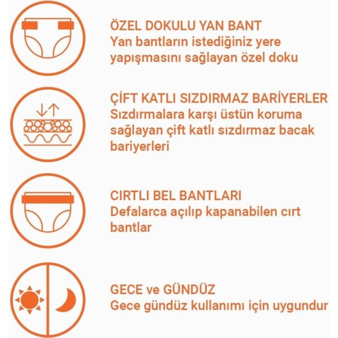 Lorina Tekstil Yüzeyli Bel Bantlı Yetişkin Hasta Bezi Xlarge 30'Lu 2 Paket 60 Adet