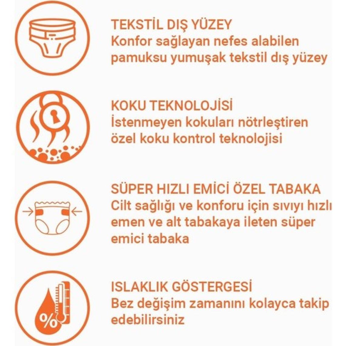 Lorina Tekstil Yüzeyli Bel Bantlı Yetişkin Hasta Bezi Xlarge 30'Lu 2 Paket 60 Adet