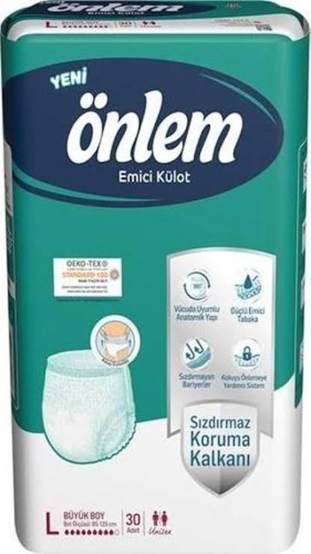 Önlem Emici külotlu Hasta Bezi Large ( Büyük Boy ) 30 Adet