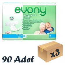 Bel Bantlı Yetişkin Hasta Bezi Medium 30'lu 3 Paket 90 Adet