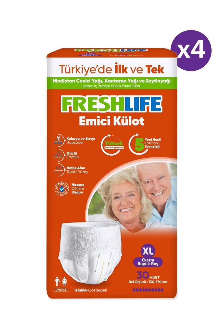 Xlarge Emici külot 30’lu 4 Paket (120 Adet)