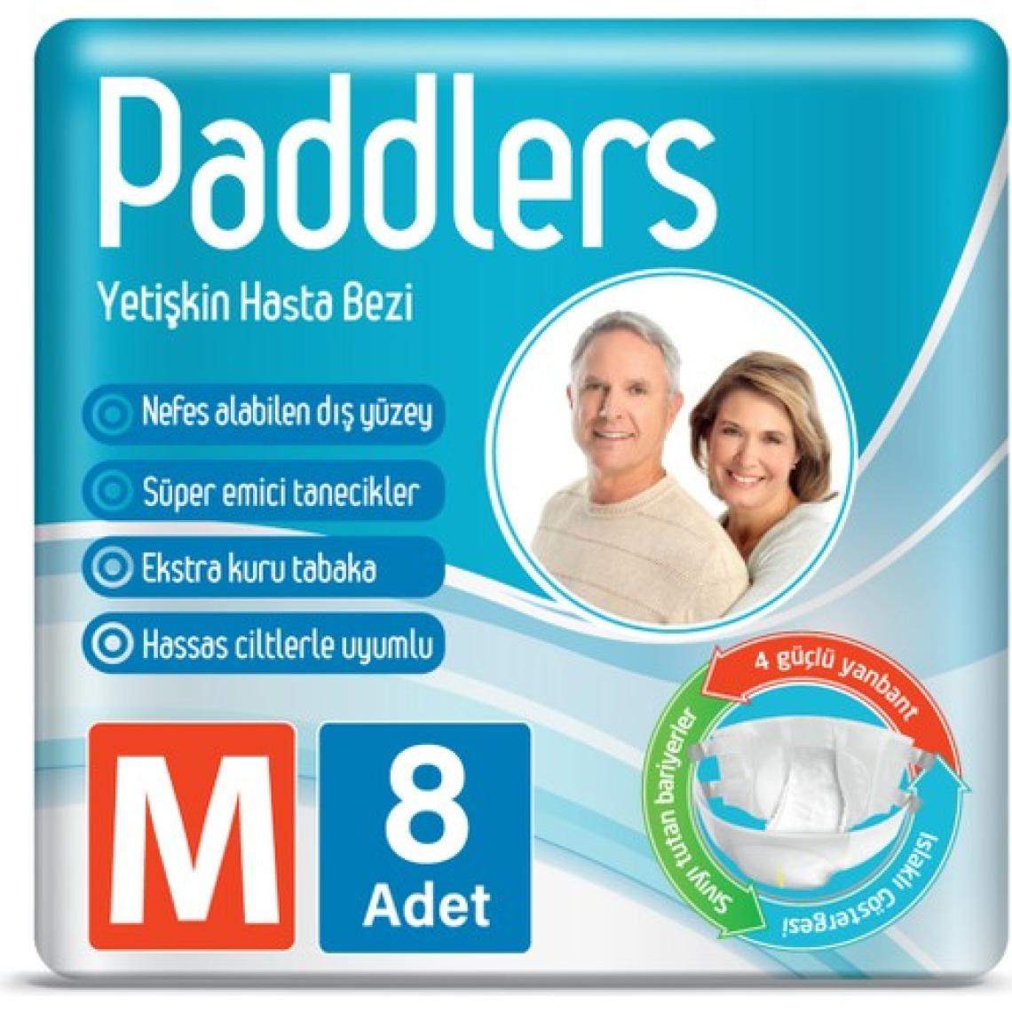 Paddlers Yetişkin Hasta Bantlı Bez Medium 8 Adet