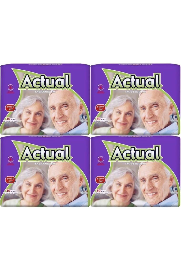 Yetişkin Hasta Bezi Bel Bantlı L-büyük 120 Adet (4pk*30)
