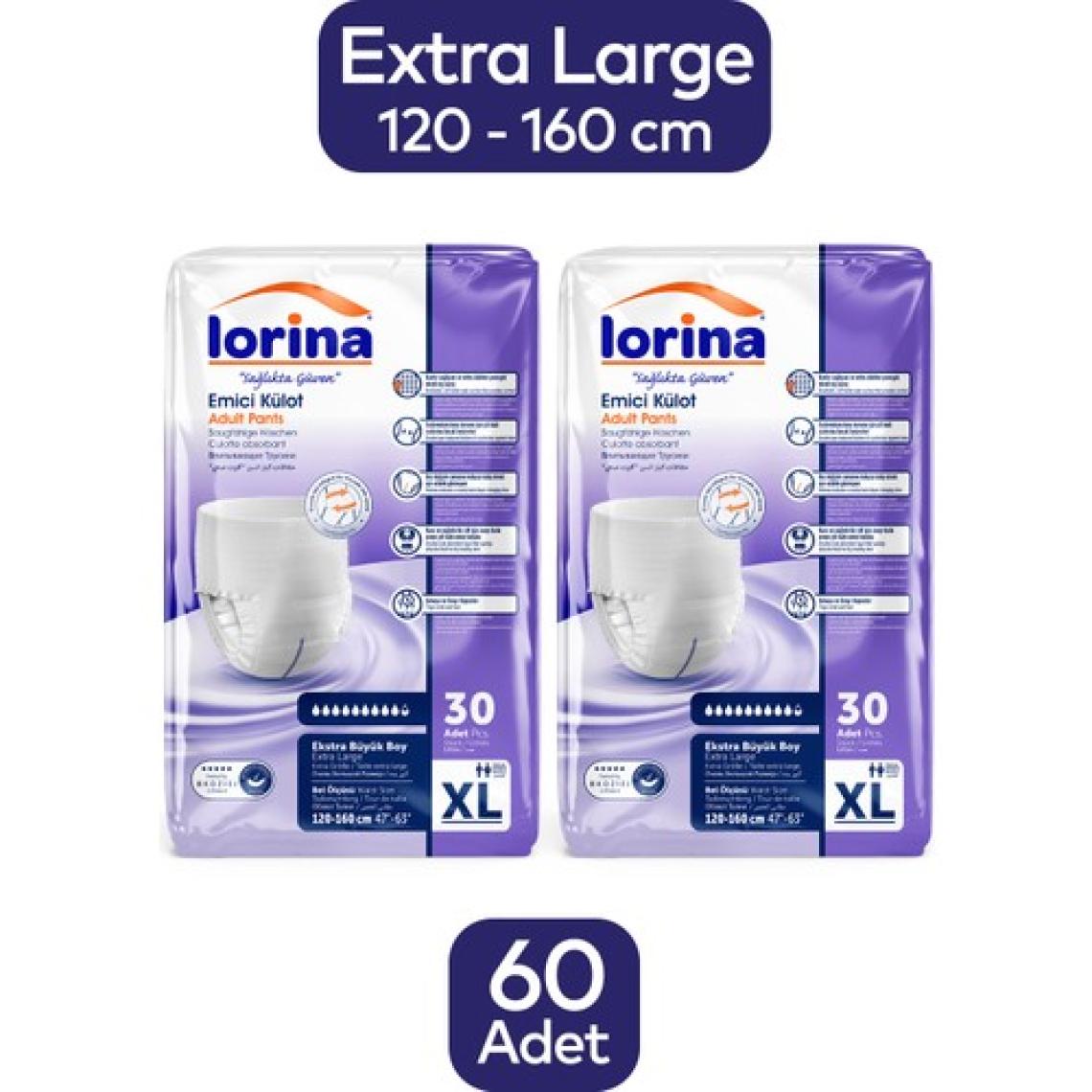 Lorina Plus Emici Külot Xlarge 60 Adet