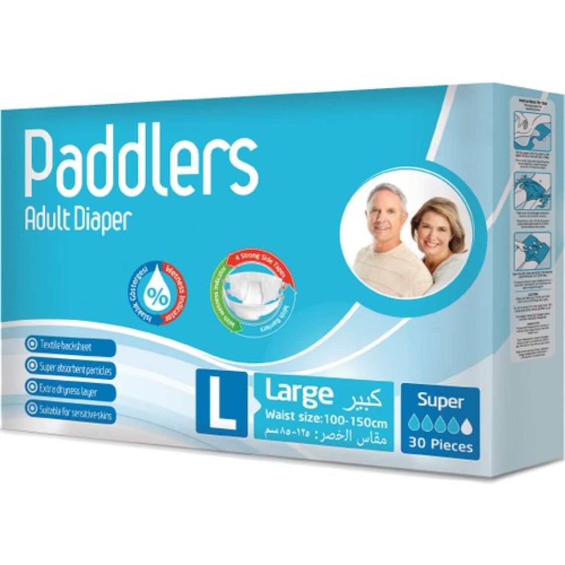 Paddlers Yetişkin Hasta Bantlı Bez Large 30 Adet