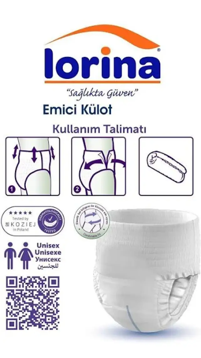 Lorina Emici Külot Hasta Bezi Xlarge 60 Adet