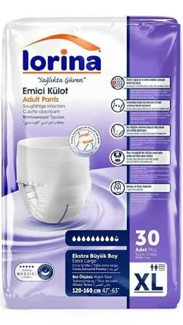 Lorina Emici Külot Hasta Bezi Xlarge 60 Adet