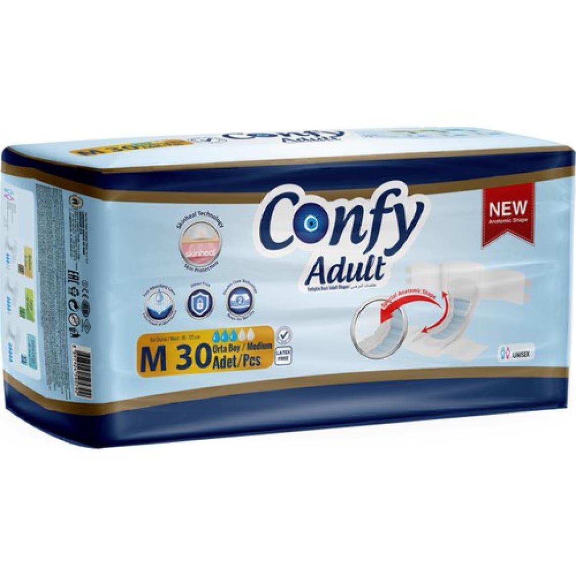 Confy Adult Yetişkin Bezi Medium 30'lu