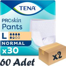 Tena Proskin Pants Normal Emici Külot, Büyük Boy (L), 5.5 Damla, 30'Lu 2 Paket 60 Adet