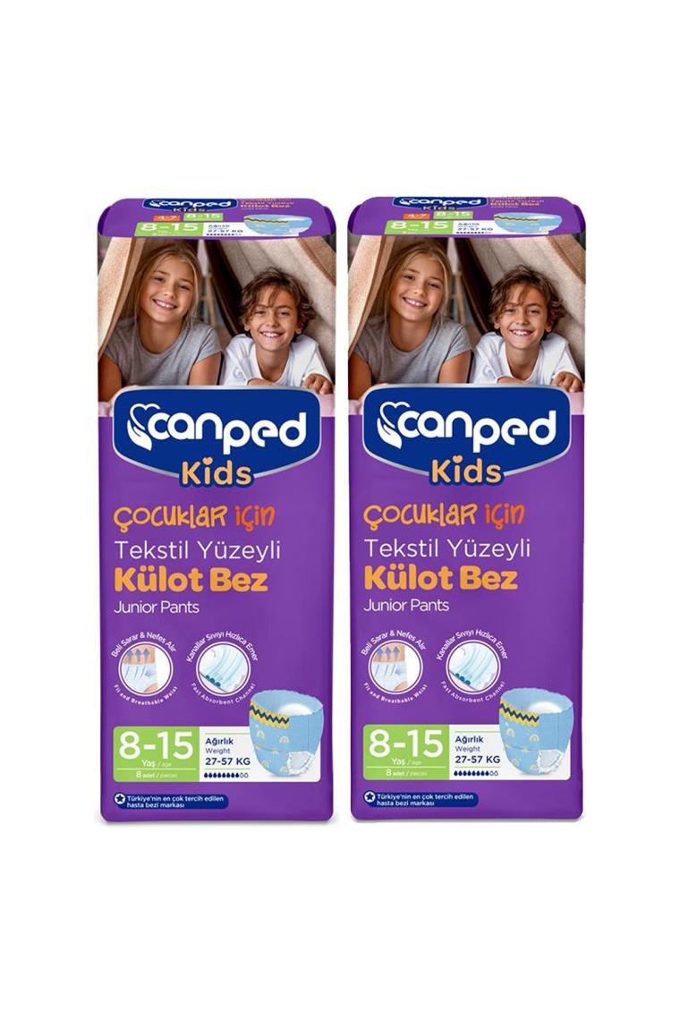 Çocuklar Için Emici Külot 8-15 Yaş 8 Li X 2 Adet