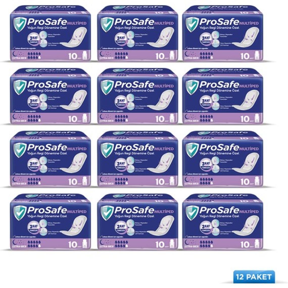 Prosafe Multiped Lohusa & Mesane Pedi Yoğun Büyük Boy 10 lu x 12 Adet