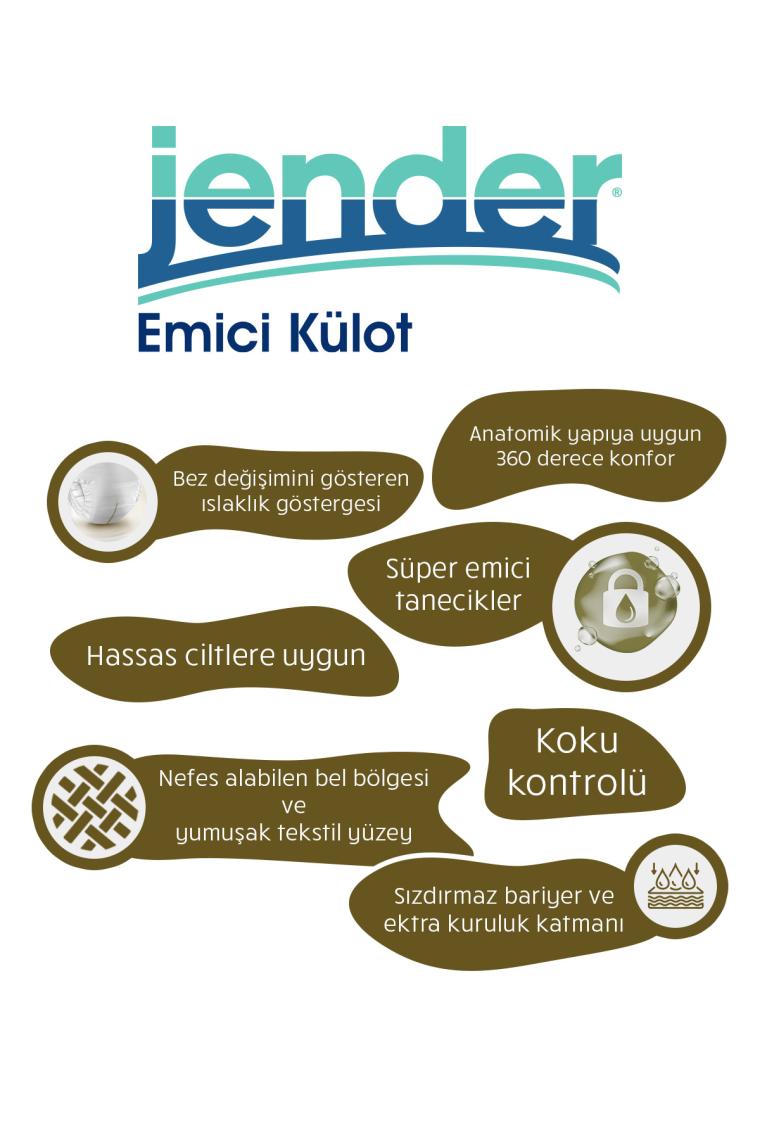 Emici Külot Yetişkin Hasta Bezi Medium 30 Adet