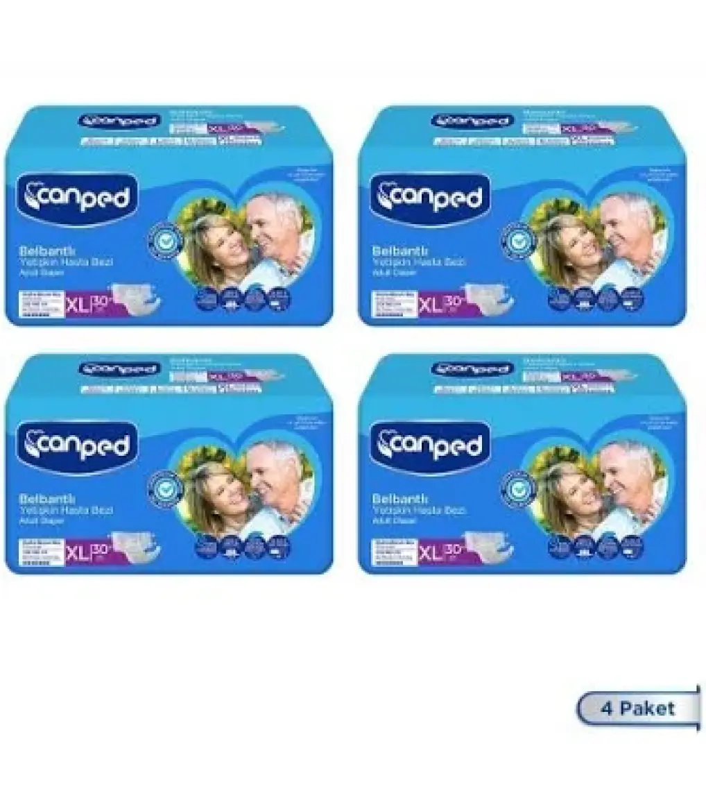 Belbantlı Tekstil Yüzeyli Hasta Bezi Extra Büyük Boy Large 30 Lu