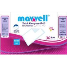 Mavvell Hasta Altı Bezi Yatak Koruyucu 60X90 cm 30 Lu 3 Paket 90 Adet